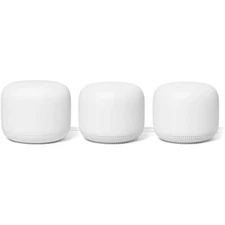 Google Nest WiFi Router 3 Pack(One Router,Two extenders) 2nd Gen. 4x4 AC2200