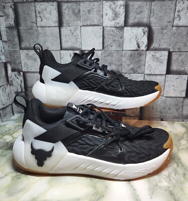 Under Armour Project Rock Black Gum HOVR GS Size 6Y 3026536-001