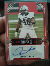 Jesse Luketa Leaf Draft Red Parallel Autograph Rookie Card