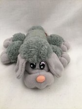 Vintage Tonka Pound Puppies Newborn Furries 9 Gray Poodle Dog Plush