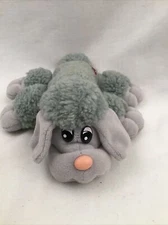 Vintage Tonka Pound Puppies Newborn Furries 9” Gray Poodle Dog Plush