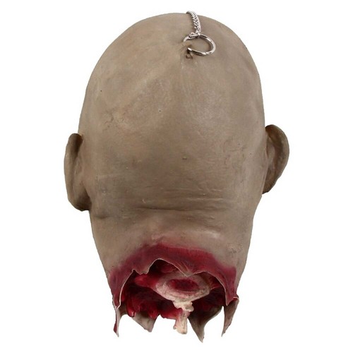 PÁRPADOS ENCADENADOS ZOMBIES CABEZA CORTADA Espeluznante Látex Realista Talla Natural - Imagen 10 de 10