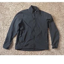 5.11 Tactical Valiant Softshell Jacket Mens Medium Black Full Zip Windbreaker