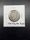 1915-S 25c Silver Barber Quarter - Original G Semi Key Date 90% Silver Type Coin