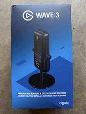 Elgato Wave:3 Wired Cardioid Condenser USB Microphone - Black