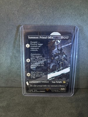 Summon: Primal Odin (Borderless Non-Foil) Final Fantasy MTG FIN #365 NM