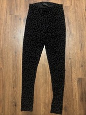 Nastygal Mesh Leopard Leggings Size Medium