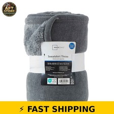 Mainstays Cozy Chenille Throw Blanket - Soothing Grey, 50" x 60"