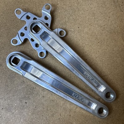 Vintage Kooka MTB Crankset Triple USA Anodized 175mm Retro Crank