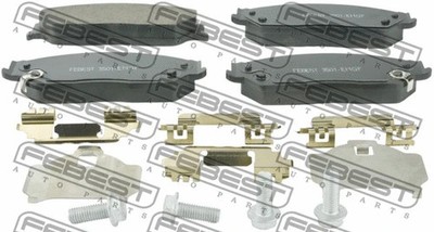 FEBEST GEELY Pad Kit Disc Brake Front 3501-EMGF