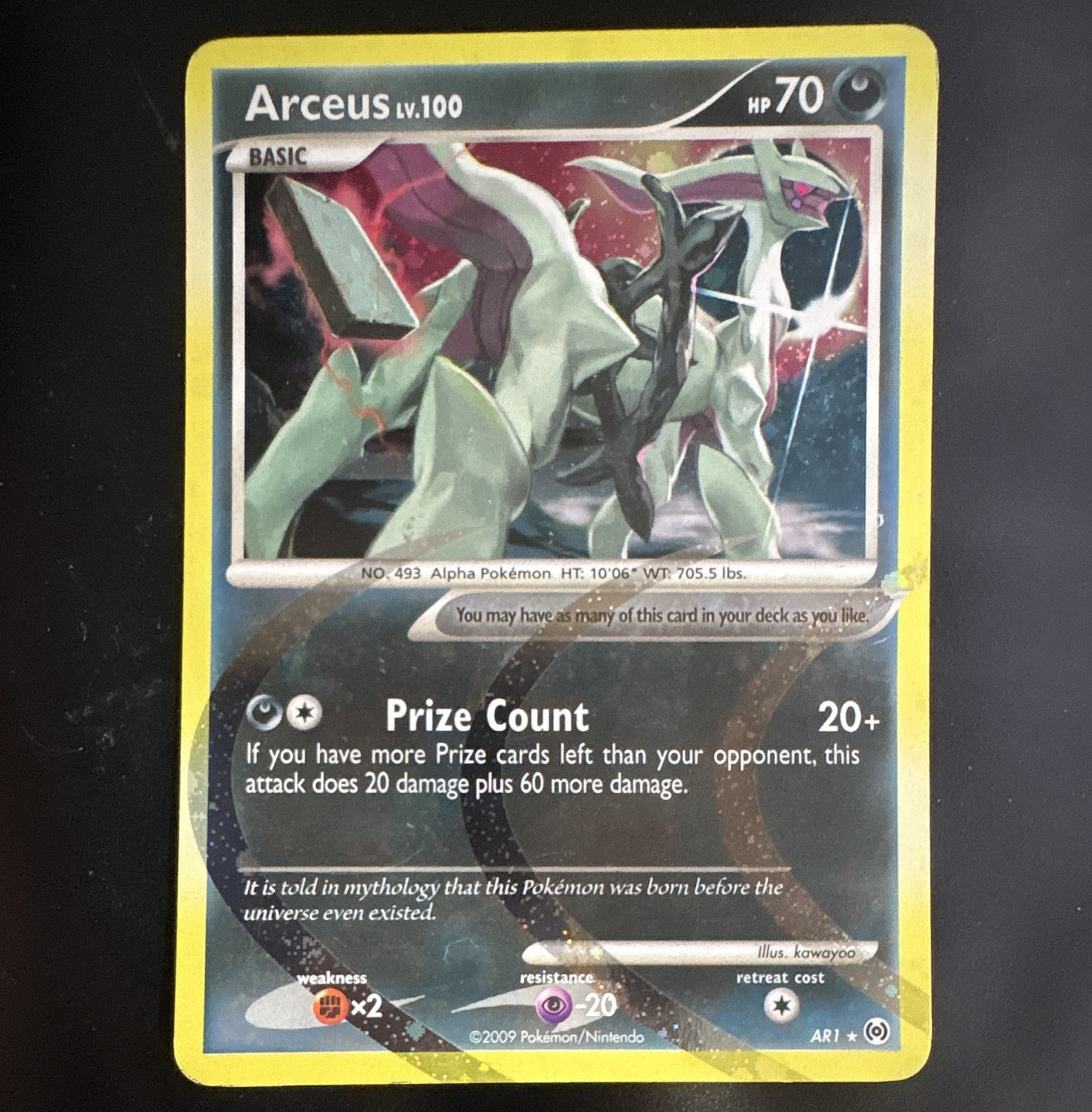 Pokemon Arceus AR1 Holo Rare LP