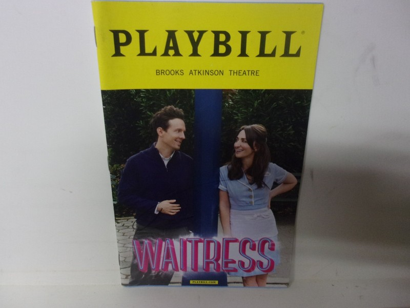 Vtg. Waitress Playbill Magazine Brooks Atkinson Theater New York, New York