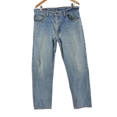Levis 504 Jeans Mens 36 X 32 Blue Straight Regular Fit Denim Vintage 90s 134112