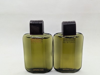 Set of 2 Quorum Puig Eau de toilette men's Travel miniature 0.20 fl oz. 7 ml 