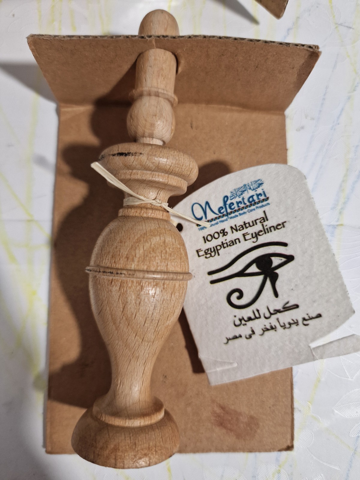 Delineador de ojos 100 % natural en polvo negro KOHL Kajal Nefertari 45 g envío al Reino Unido