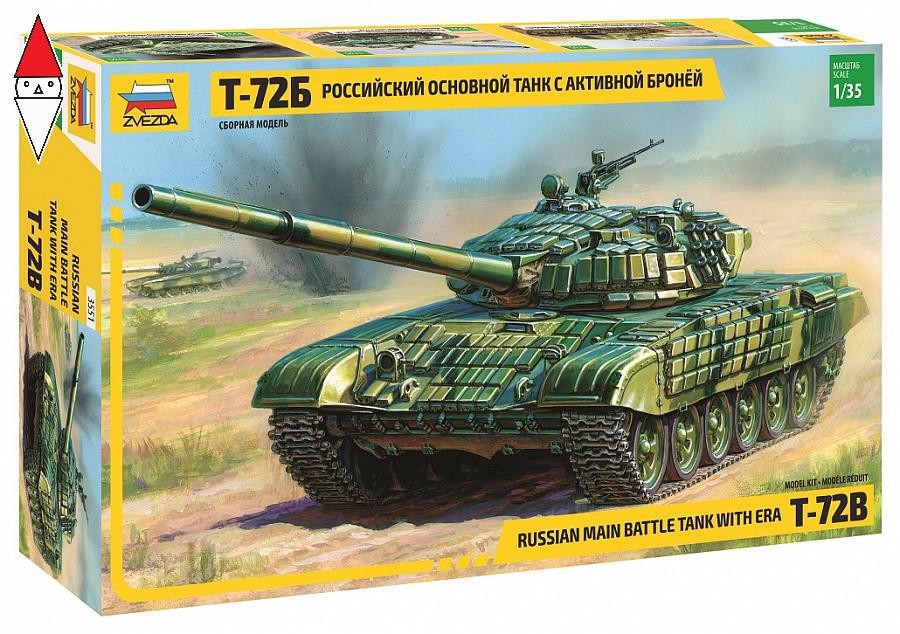 ZVEZDA 1/35 T-72B RUSSIAN MAIN BATTLE TANK WITH ERA