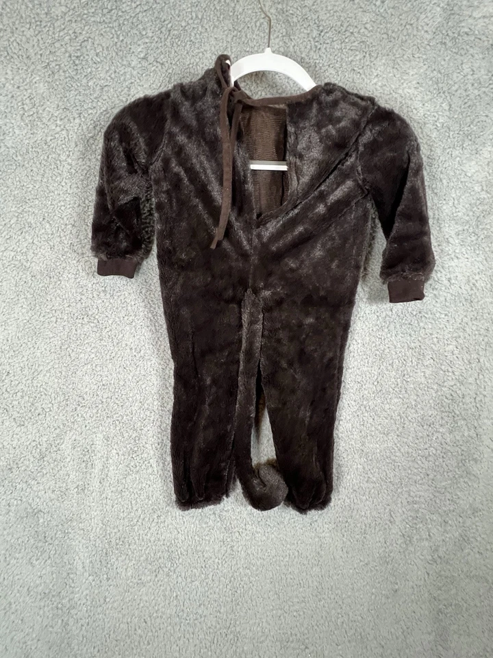 Monkey Costume Halloween dress up Brown Furry Plush 6-18 months - Image 3 of 4