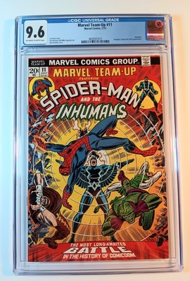 Marvel Team-Up #11 CGC 9.6 WHITE - NM+ - 1973 Spider-Man, Inhumans Marvel Comics