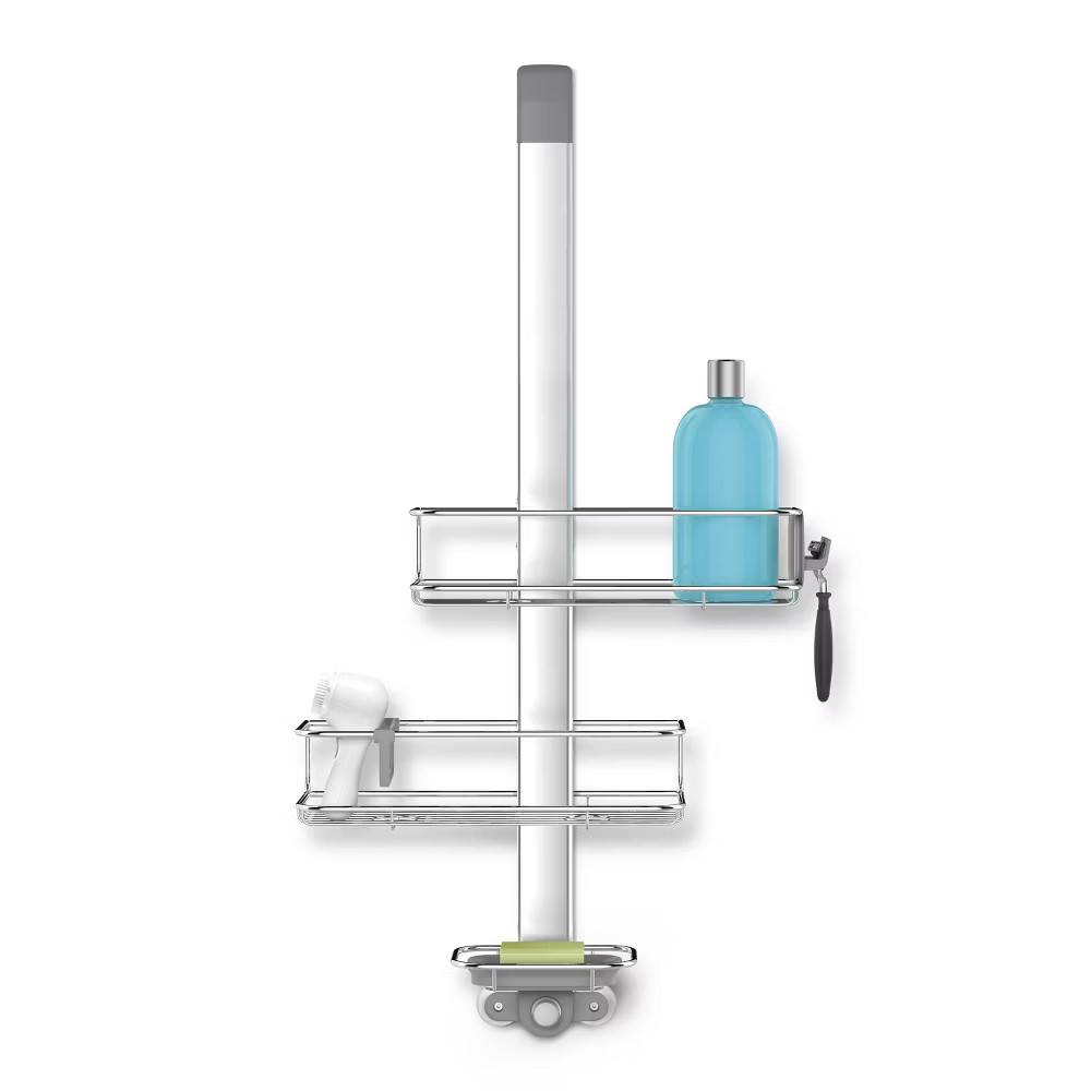 Simplehuman Over Door Shower Caddy Stainless SteelAnodized Aluminum Silver 7190₽