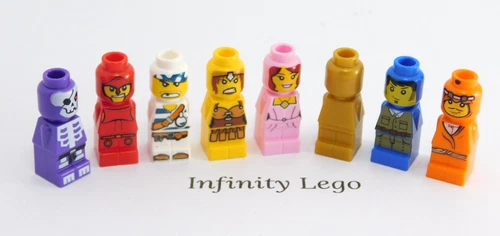 8 LEGO Micro Figures from Champion Board Game 3861 Microfigures