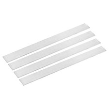 4Pcs 304 Stainless Steel Flat Bar, 1/8" Thickness 25/32" Width 12" Length