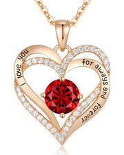 CDE Valentine's Day Gift Forever Love Heart 17.7 inches, Rose Gold-01-Jan