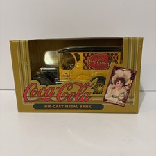 Ertl 1993 Coca Cola Die Cast Delivery Truck Coin Bank, NIB