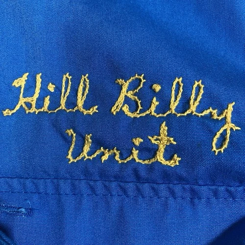 Vtg Zamora Temple Shriners Belted Coveralls Freemasons Chain Stitched *Ink Stain image 3
