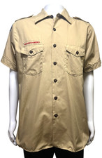 Vintage Boy Scouts of America BSA Adult Short Sleeve Shirt Size L