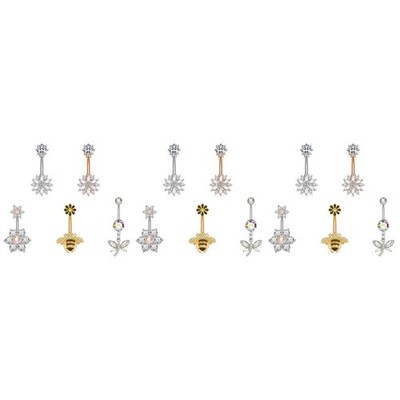 3 Count Piercing Bauch Bauchnabelringe -Piercing -Schmuck Klingelt