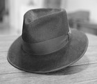 Vintage Knudsen Custom Hat Co. 10X Beaver Prototype Fedora Sized 7 1/4 - 7 3/8