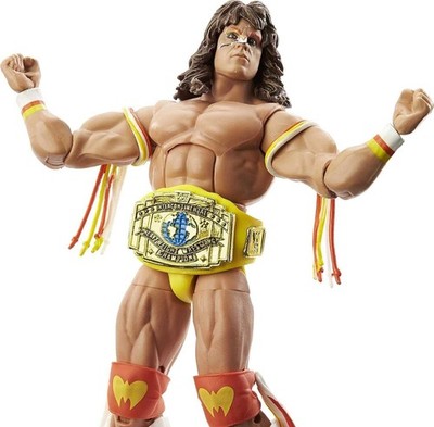 WWE Ultimate Warrior Elite Royal Rumble Figure 1990 Yellow