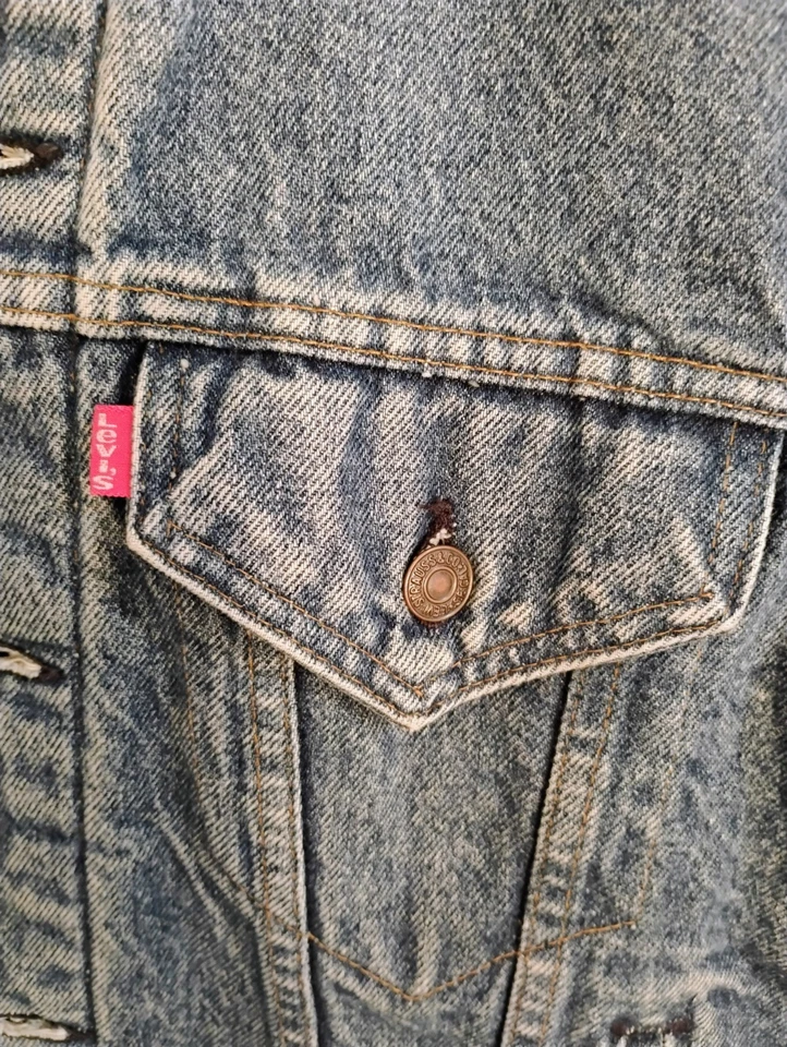 复古男式李维斯内衬毛毯牛仔夹克 70506 0316 尺寸 42 大号 美国  — 第 3/4 张图片