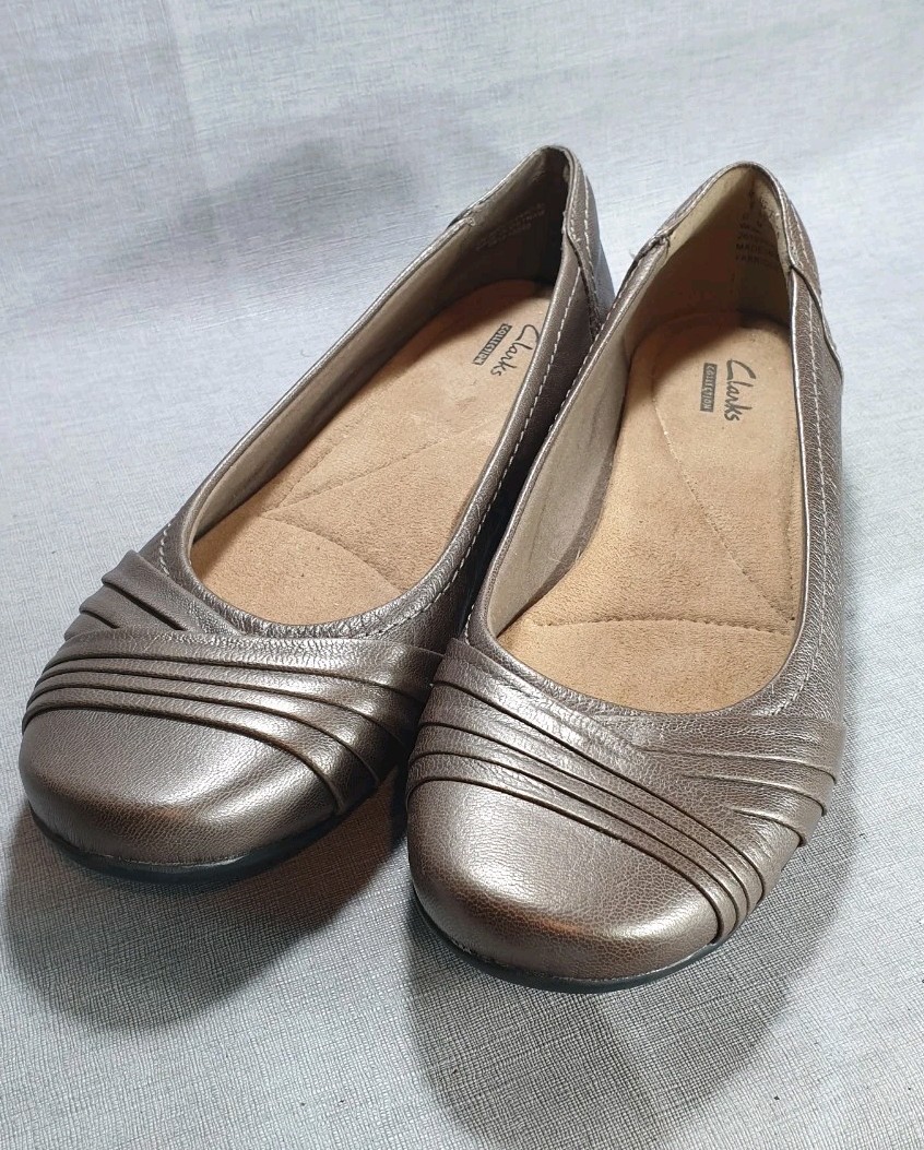 Clarks Propose Pixie Metallic Bronze Slip-On Wome… - image 2