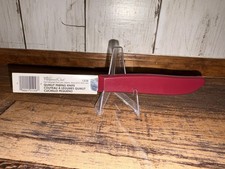 Pampered Chef Quikut Paring Knife Maroon Hand...