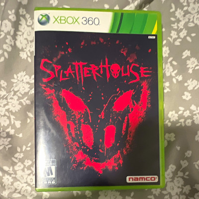 Namco Splatterhouse (Xbox 360, 2010) M Rated Action Horror (LOOSE/PRINTED COVER)