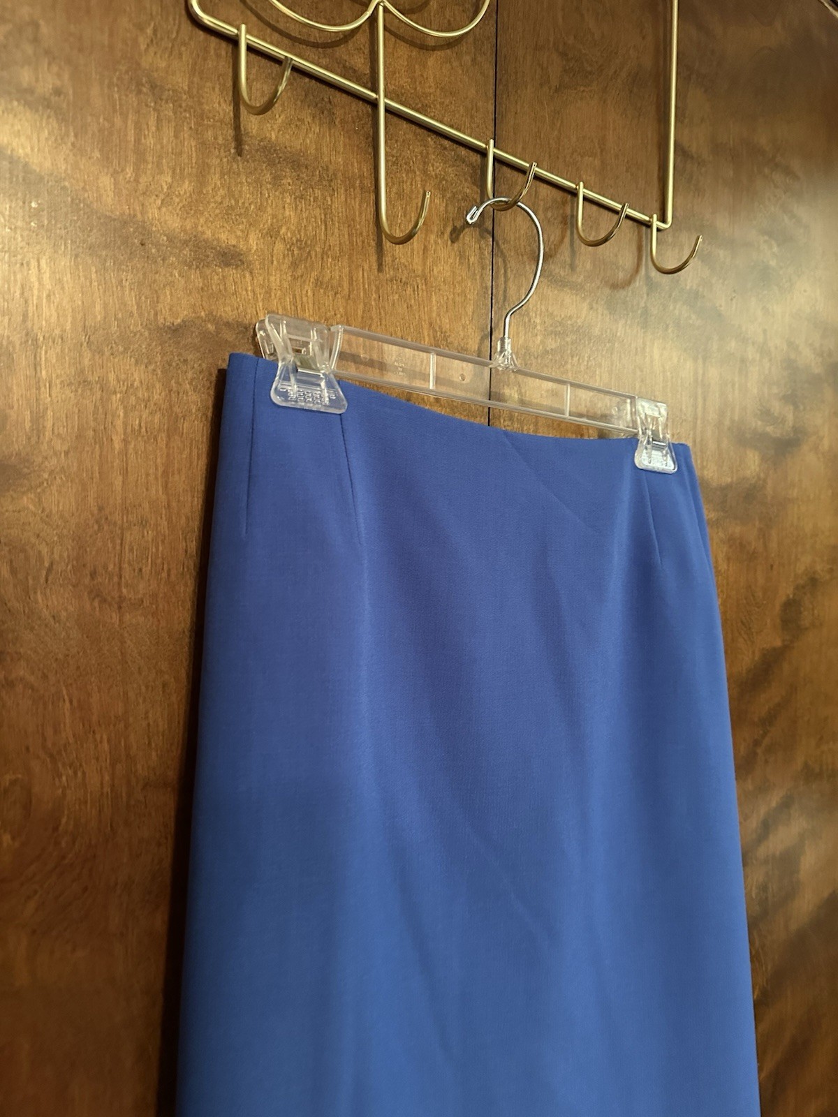 Le Suit Stand-Collar Pencil Skirt Suit Set w/ Blazer Womens 18 Cornflower Blue