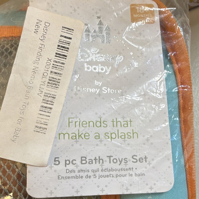 Disney Finding Nemo Multicolor Bath Toys Set 5 Pieces