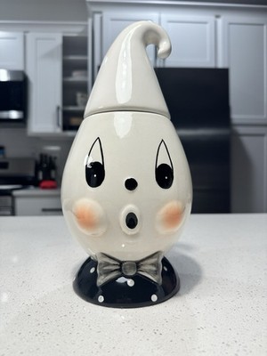 Johanna Parker carnival cottage Gus the ghost Halloween candy jar / decoration 