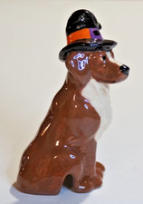 Pie Bird Shepherd Dog with Witch's Hat Piebird Made in USA by Nancy Davis