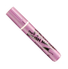 Marvy Fabric Brush Point Marker Art Supplies, Fluorescent Violet