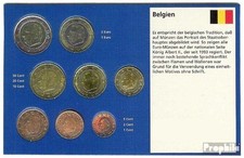 Bélgica flor de cuño juego de monedas de curso legal años mixtos flor de cuño
