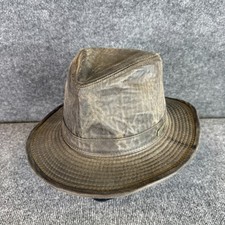 Disney Indiana Jones Brown Fedora Wired Brim Hat Size Medium Adventurewear