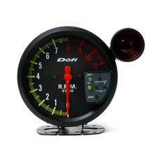 5 Universal Tachometer Gauge 7 Color Backlit 0-11000 Rpm Meter With Shift Light