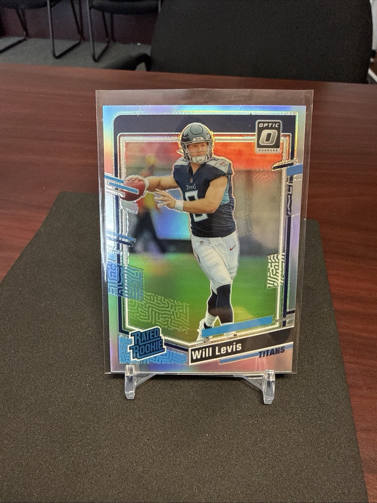 Will Levis 2023 Donruss Optic Silver Holo Prizm #298 Kentucky Titans RC Rookie 5