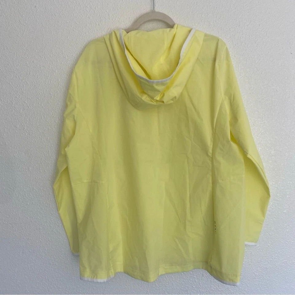 Pullover T by Talbots Nuevo Talla XL Amarillo Media Cremallera Anorak Resistente al Agua Defecto Foto 4 de 4