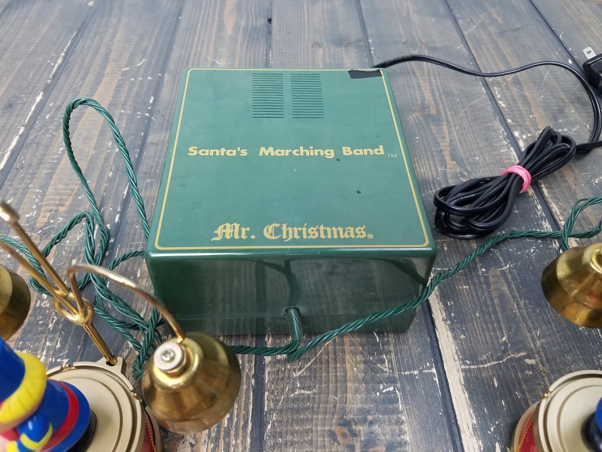 VINTAGE - Mr. Christmas SANTA'S MARCHING BAND Musical Bells 35