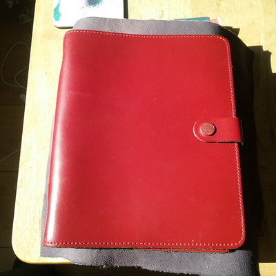 FILOFAX ORIGINAL A5 ROT ECHTLEDER ORGANISER HERGESTELLT IN UK. AKTENKARTEN PAPIER