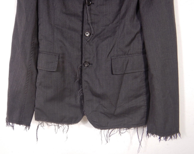 ジャケット・アウター 2007SS COMME des GARCONS SHIRT Jacket Vintage Comme des Garcons Shirt Herringbone Wool Raw Hem Blazer