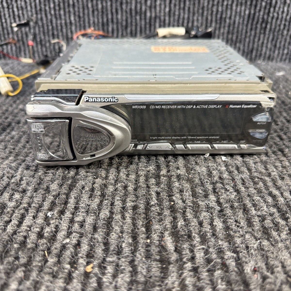UNTESTED AS IS Panasonic CQ-MRX909D Active Display DSP/CD/MD Sound